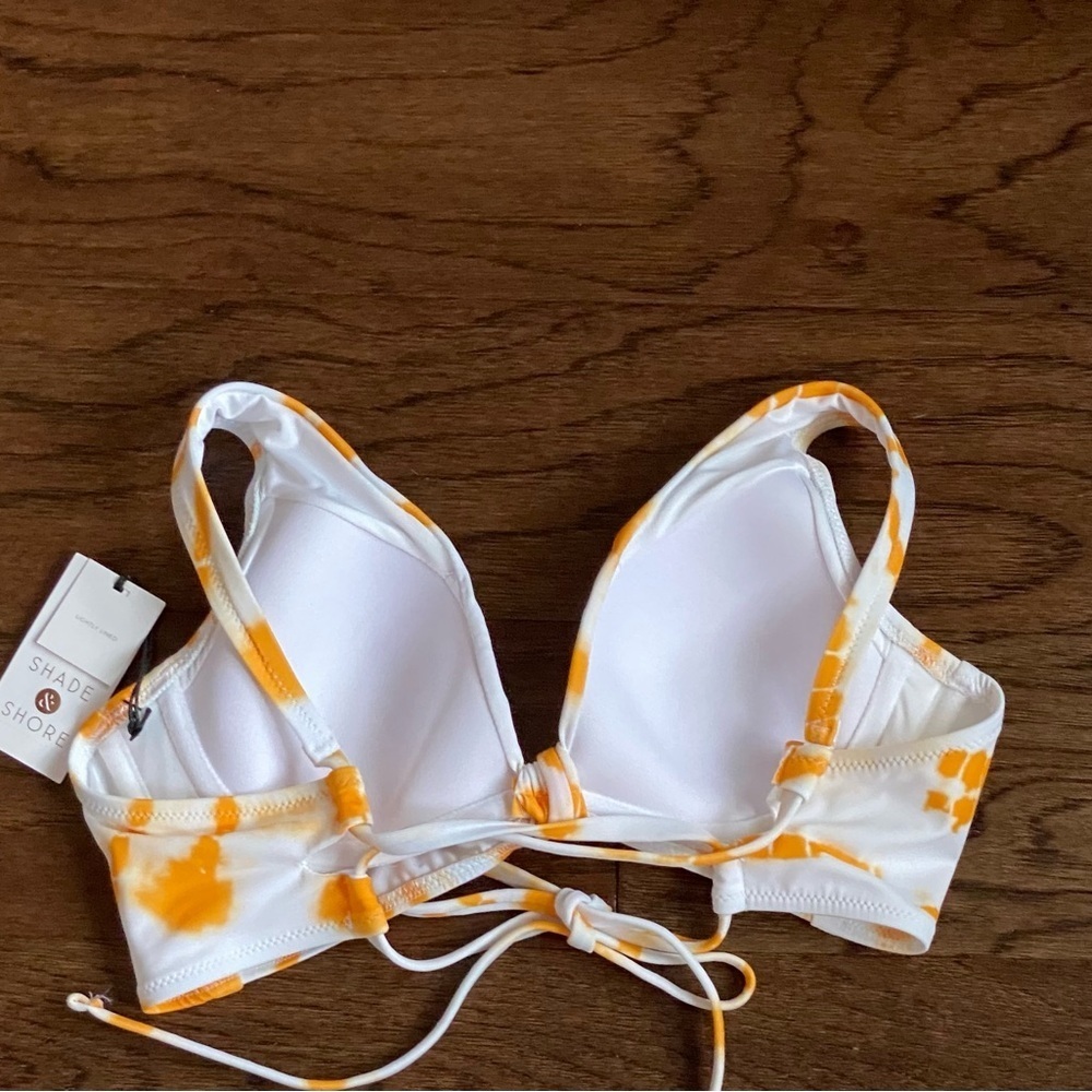 NWT Orange Tie-Dye Bikini Top - Picture 5 of 6